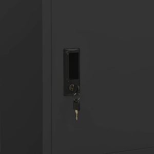 vidaXL Wardrobe Anthracite 80x50x180 cm Steel