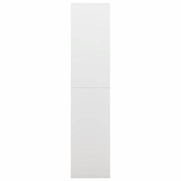 vidaXL Locker Cabinet White 90x40x180 cm Steel