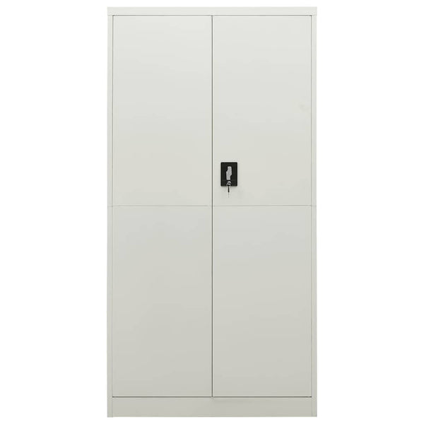 vidaXL Locker Cabinet Light Gray 90x40x180 cm Steel