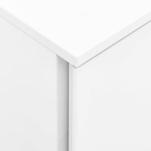 vidaXL Filing Cabinet with Wheels White 39x45x67 cm Steel