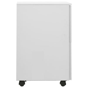 vidaXL Filing Cabinet with Wheels Light Gray 39x45x67 cm Steel