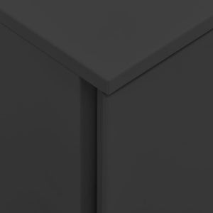 vidaXL Filing Cabinet with Wheels Anthracite 39x45x67 cm Steel