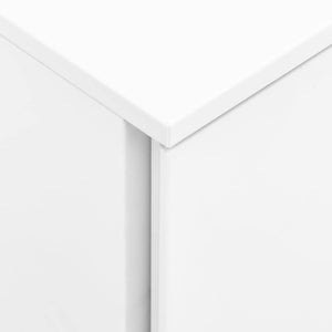 vidaXL Filing Cabinet with Wheels White 39x45x60 cm Steel