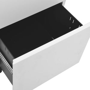 vidaXL Filing Cabinet with Wheels Light Grey 39x45x60 cm Steel