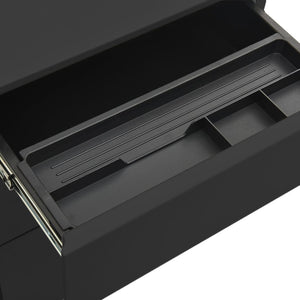 vidaXL Filing Cabinet with Wheels Anthracite 39x45x60 cm Steel