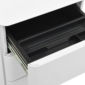 vidaXL Filing Cabinet with Castors Light Grey 30x45x59 cm Steel