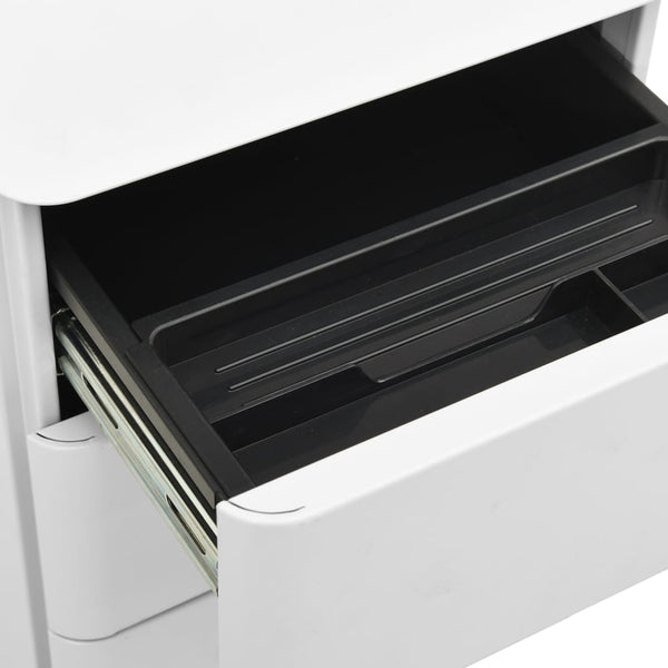 vidaXL Filing Cabinet with Castors Light Grey 30x45x59 cm Steel