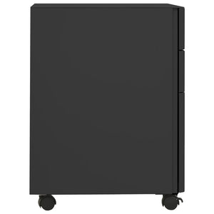 vidaXL Filing Cabinet with Castors Anthracite 30x45x59 cm Steel