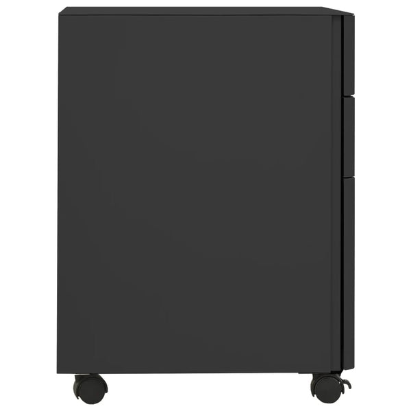 vidaXL Filing Cabinet with Castors Anthracite 30x45x59 cm Steel