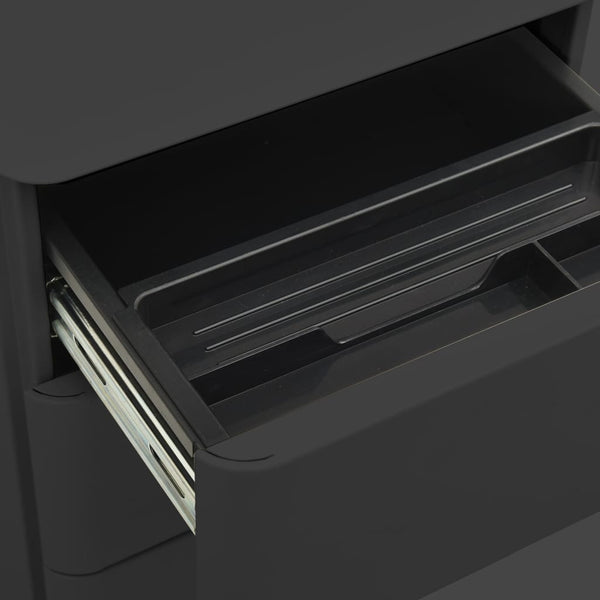 vidaXL Filing Cabinet with Castors Anthracite 30x45x59 cm Steel