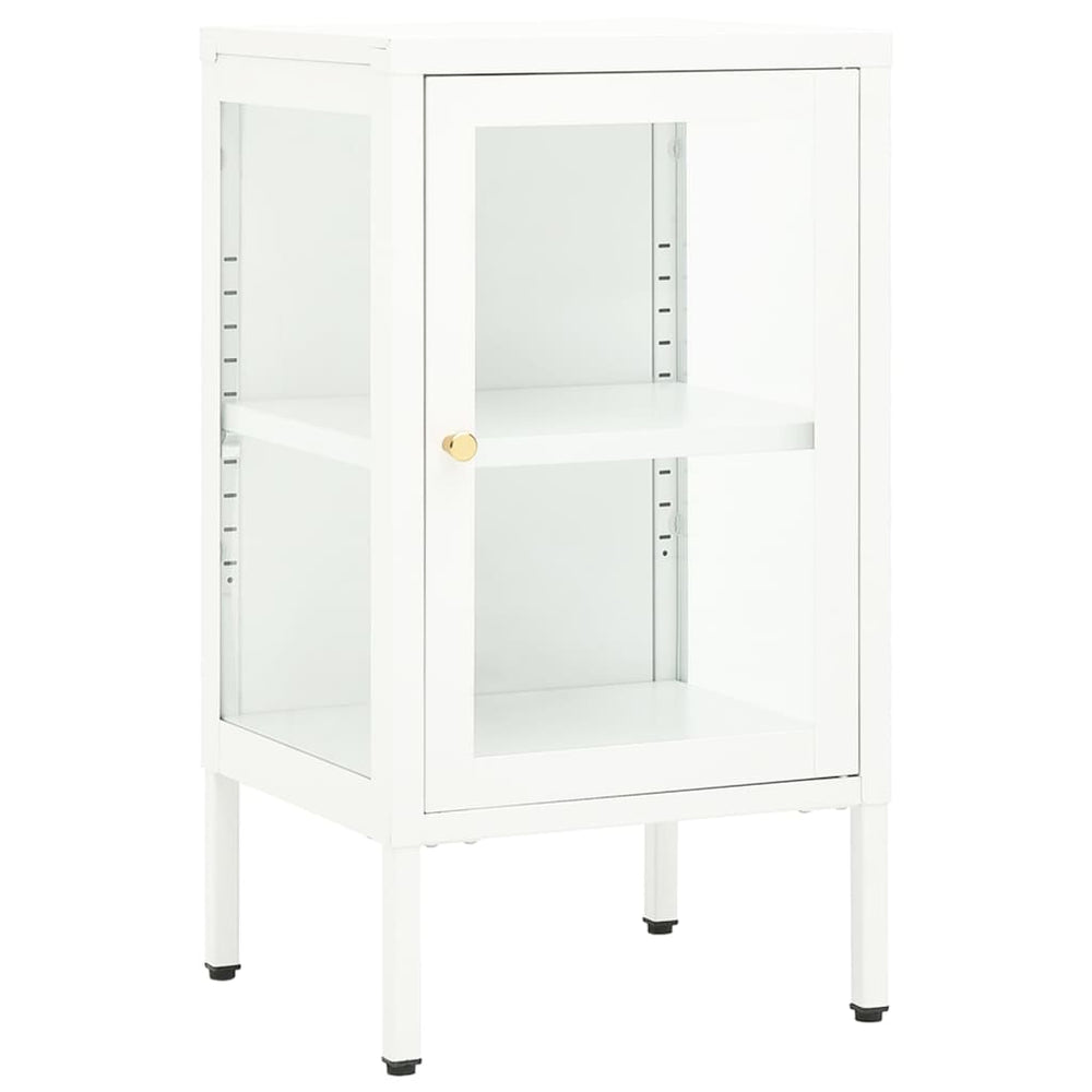 Metall Sideboard mit Glastür, 38x70 cm