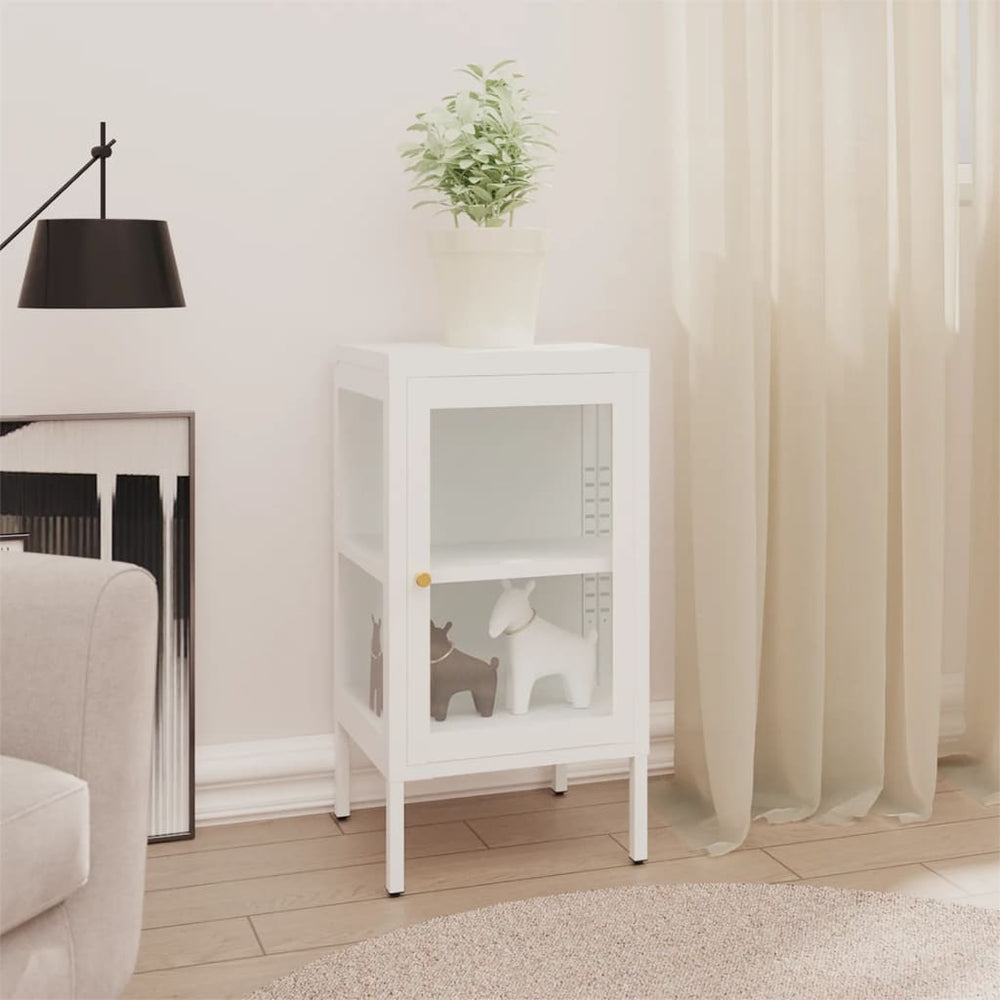 Metall Sideboard mit Glastür, 38x70 cm