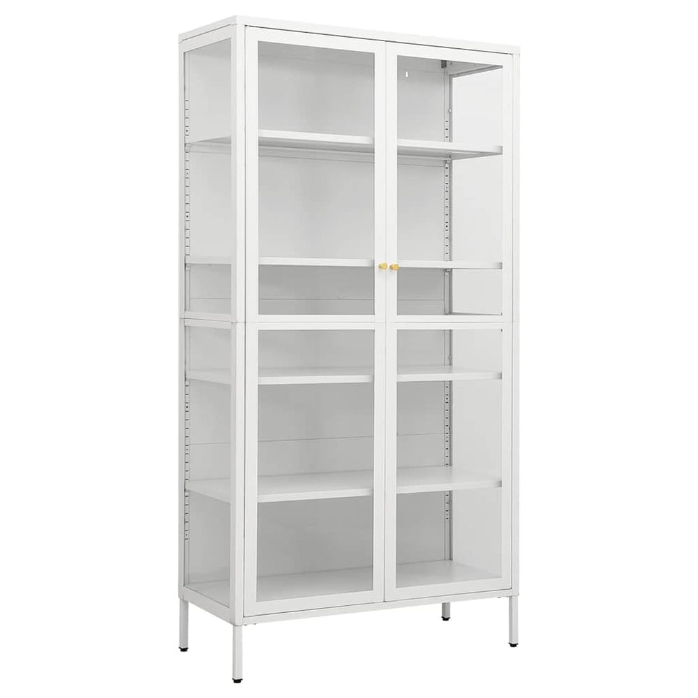 Weiße Vitrine 90x40x180 cm
