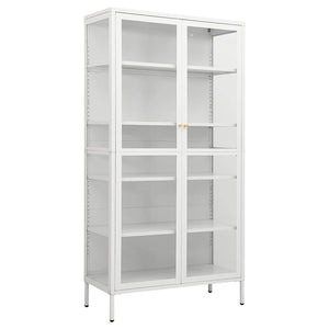 Weiße Vitrine 90x40x180 cm