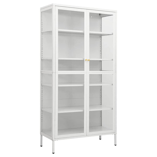 Weiße Vitrine 90x40x180 cm