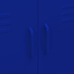 vidaXL Storage Cabinet Navy Blue 80x35x101.5 cm Steel