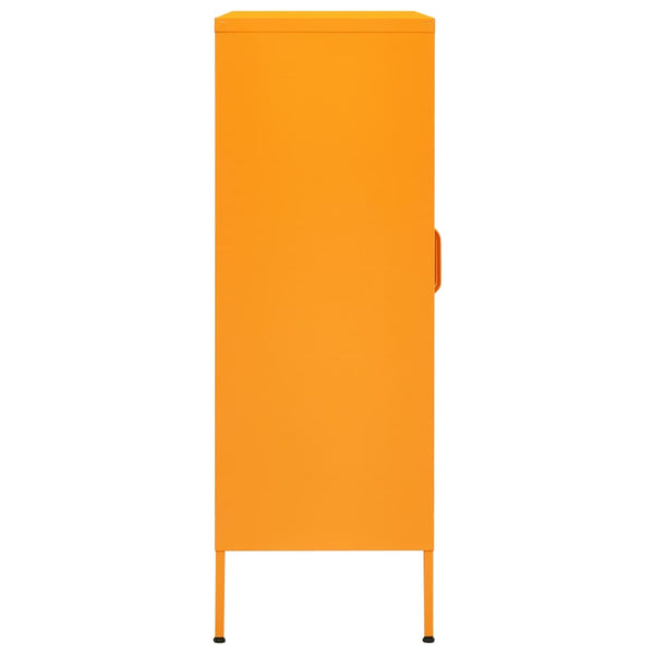 vidaXL Storage Cabinet Mustard Yellow 80 x 35 x 101.5 cm Steel