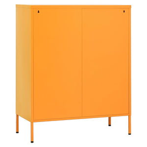 vidaXL Storage Cabinet Mustard Yellow 80 x 35 x 101.5 cm Steel