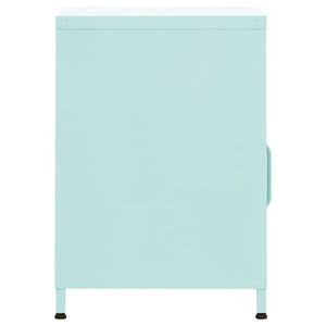 vidaXL Nightstand Mint Green 35x35x51 cm Steel