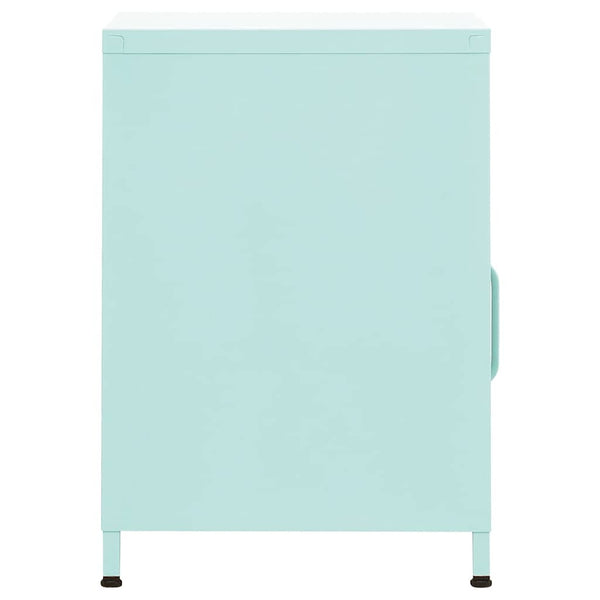 vidaXL Nightstand Mint Green 35x35x51 cm Steel