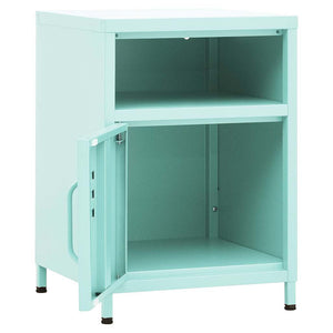 vidaXL Nightstand Mint Green 35x35x51 cm Steel