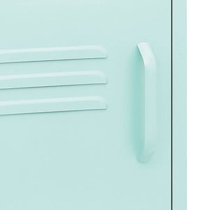 vidaXL Nightstand Mint Green 35x35x51 cm Steel