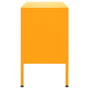 vidaXL TV Cabinet Mustard Yellow 105x35x50 cm Steel