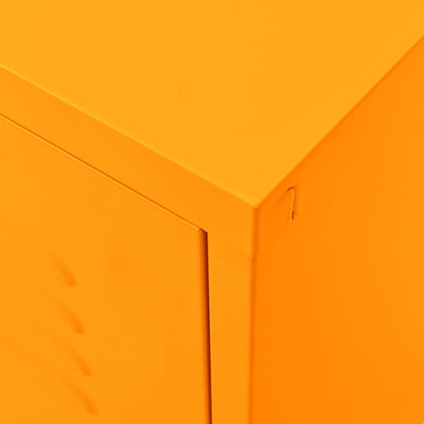 vidaXL TV Cabinet Mustard Yellow 105x35x50 cm Steel