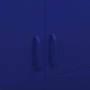 vidaXL Wardrobe Navy Blue 90x50x180 cm Steel