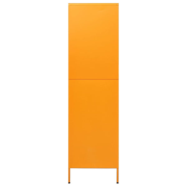 vidaXL Wardrobe Mustard Yellow 90x50x180 cm Steel