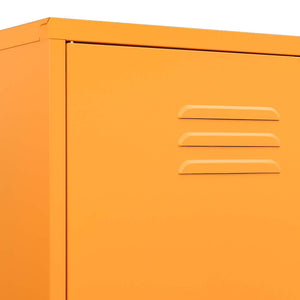 vidaXL Wardrobe Mustard Yellow 90x50x180 cm Steel