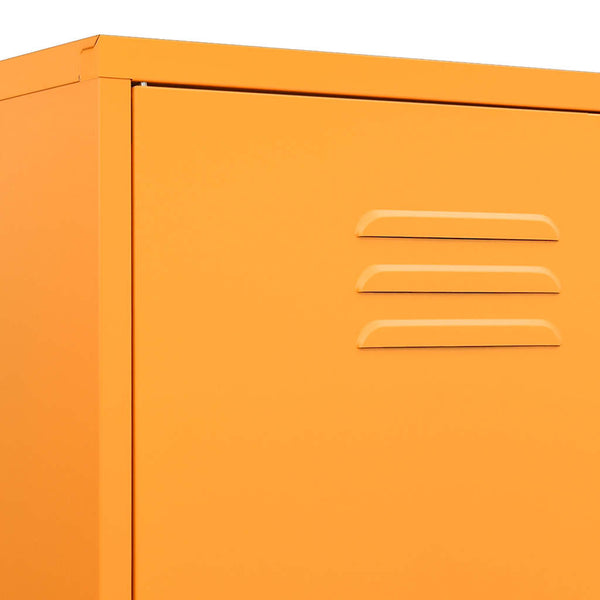 vidaXL Wardrobe Mustard Yellow 90x50x180 cm Steel
