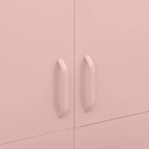vidaXL Wardrobe Pink 90x50x180 cm Steel