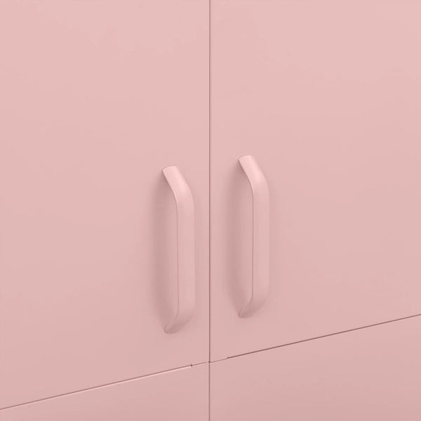 vidaXL Wardrobe Pink 90x50x180 cm Steel