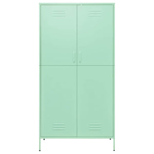 vidaXL Wardrobe Mint Green 90x50x180 cm Steel