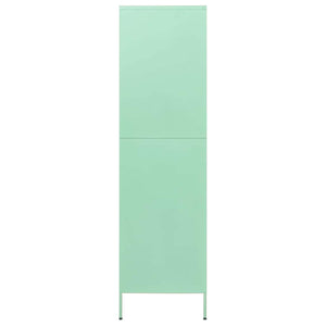 vidaXL Wardrobe Mint Green 90x50x180 cm Steel
