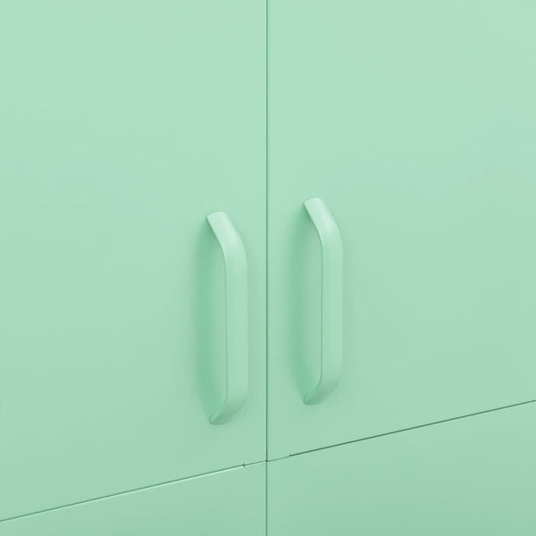 vidaXL Wardrobe Mint Green 90x50x180 cm Steel