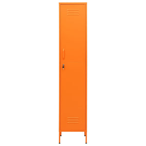 vidaXL Locker Cabinet Orange 35x46x180 cm Steel