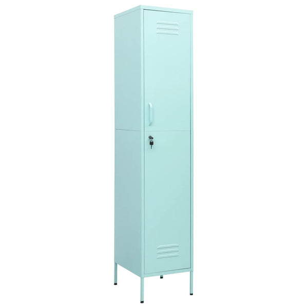 vidaXL Locker Cabinet Mint Green 35x46x180 cm Steel