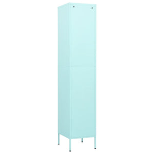 vidaXL Locker Cabinet Mint Green 35x46x180 cm Steel