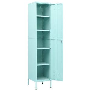 vidaXL Locker Cabinet Mint Green 35x46x180 cm Steel