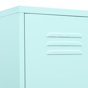 vidaXL Locker Cabinet Mint Green 35x46x180 cm Steel