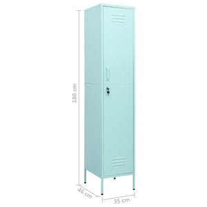 vidaXL Locker Cabinet Mint Green 35x46x180 cm Steel
