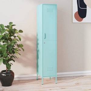 vidaXL Locker Cabinet Mint Green 35x46x180 cm Steel