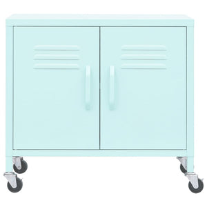 vidaXL Storage Cabinet Mint Green 60x35x56 cm Steel
