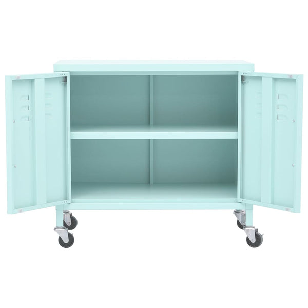 vidaXL Storage Cabinet Mint Green 60x35x56 cm Steel