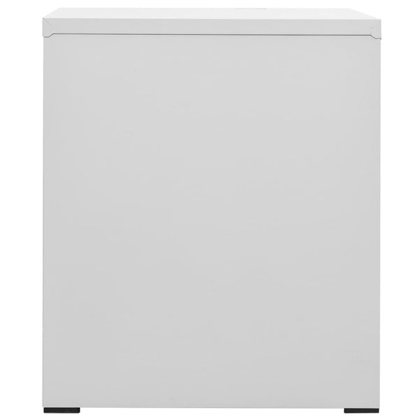 vidaXL Filing Cabinet Light Grey 46x62x72.5 cm Steel