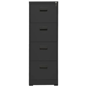 vidaXL Filing Cabinet Anthracite 46x62x133 cm Steel
