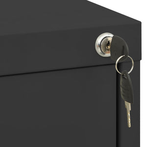 vidaXL Filing Cabinet Anthracite 46x62x133 cm Steel
