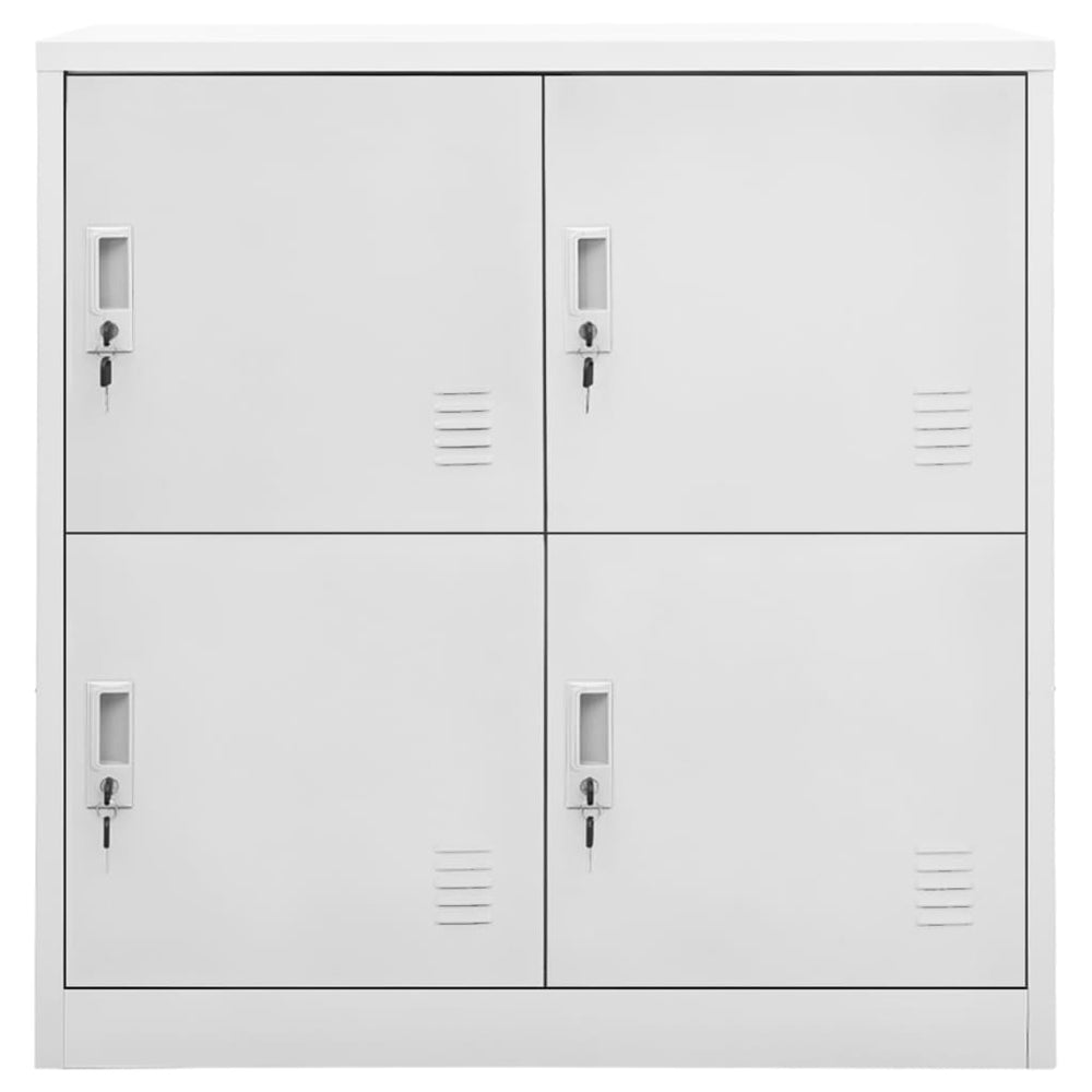 vidaXL Locker Cabinet Light Gray 90x45x92.5 cm Steel